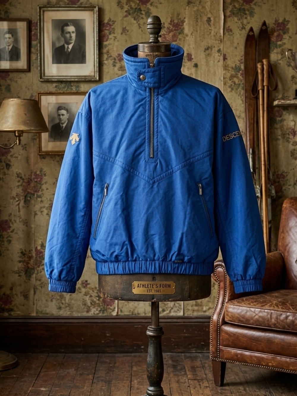 Vintage 80s/90's DESCENTE Ski Jacket/ Windbreaker Small